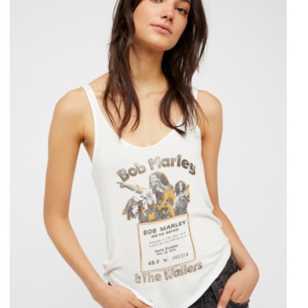 NWT Free People vintage style Bob Marley tank
